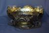 A French artnoveau silver metal centerpiece with glass conteiner. Signed Anezin. 