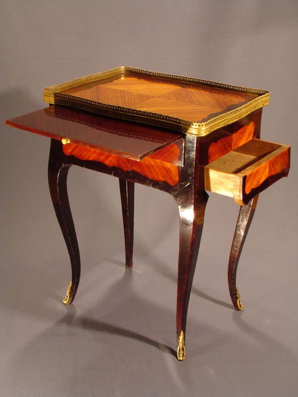 A French Louis XV table en chiffonniere. Ca 1890


