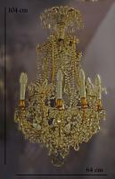 A French Bagues chandelier. Ca 1920