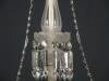 Araña colonial inglesa en cristal de 2 luces. Ca 1870.